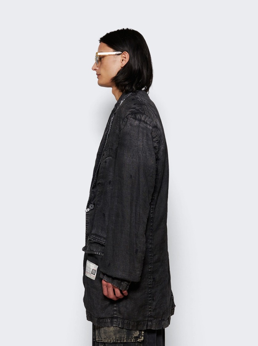 Miharayasuhiro Maison Mihara Yasuhiro Aged Jacket Black In Blue