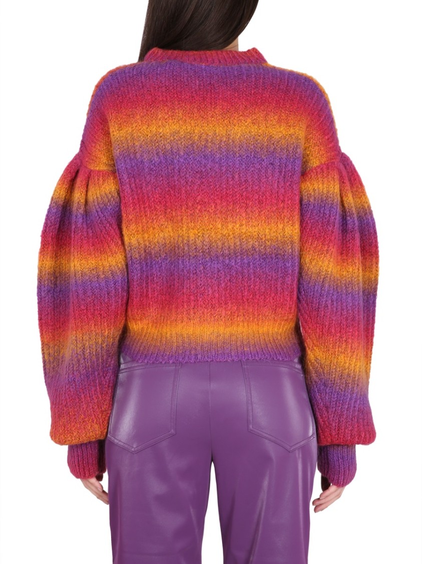 ROTATE BIRGER CHRISTENSEN ROTATE BOLD LOGO INLAY CREWNECK SWEATER