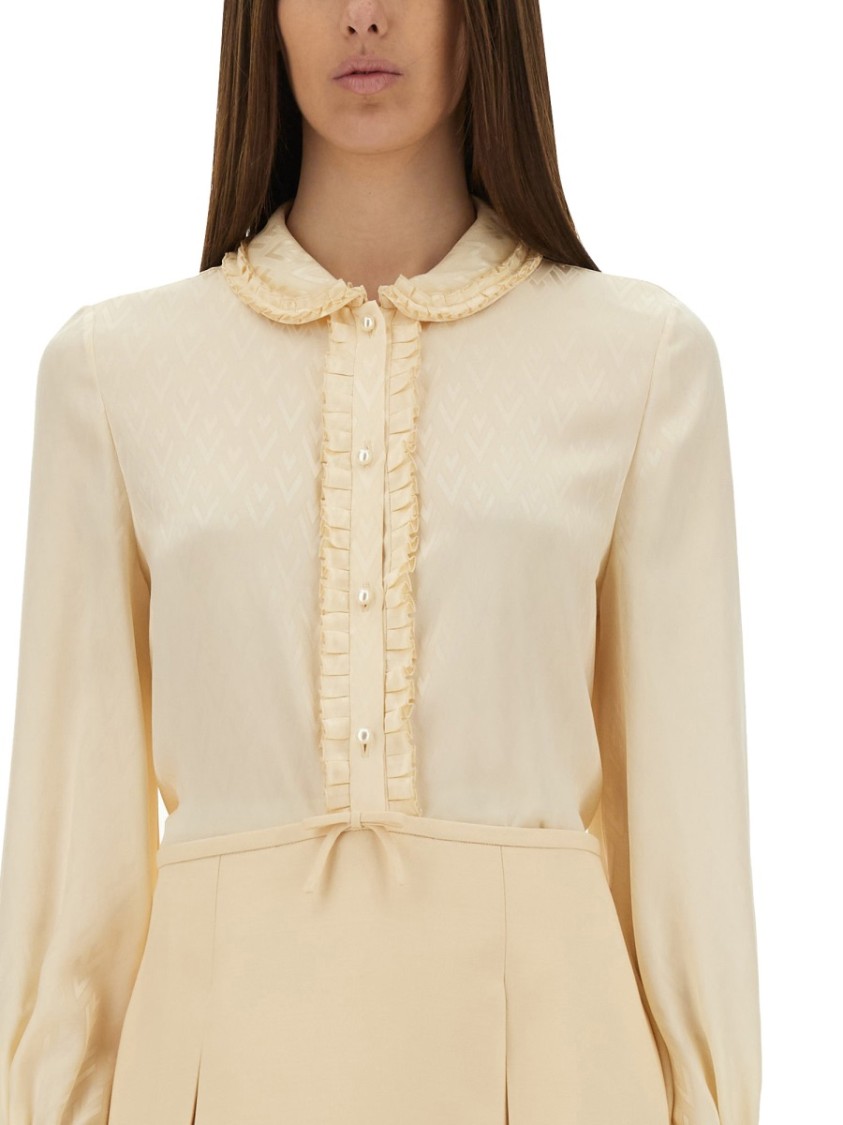 Valentino Garavani Cream Silk Shirt