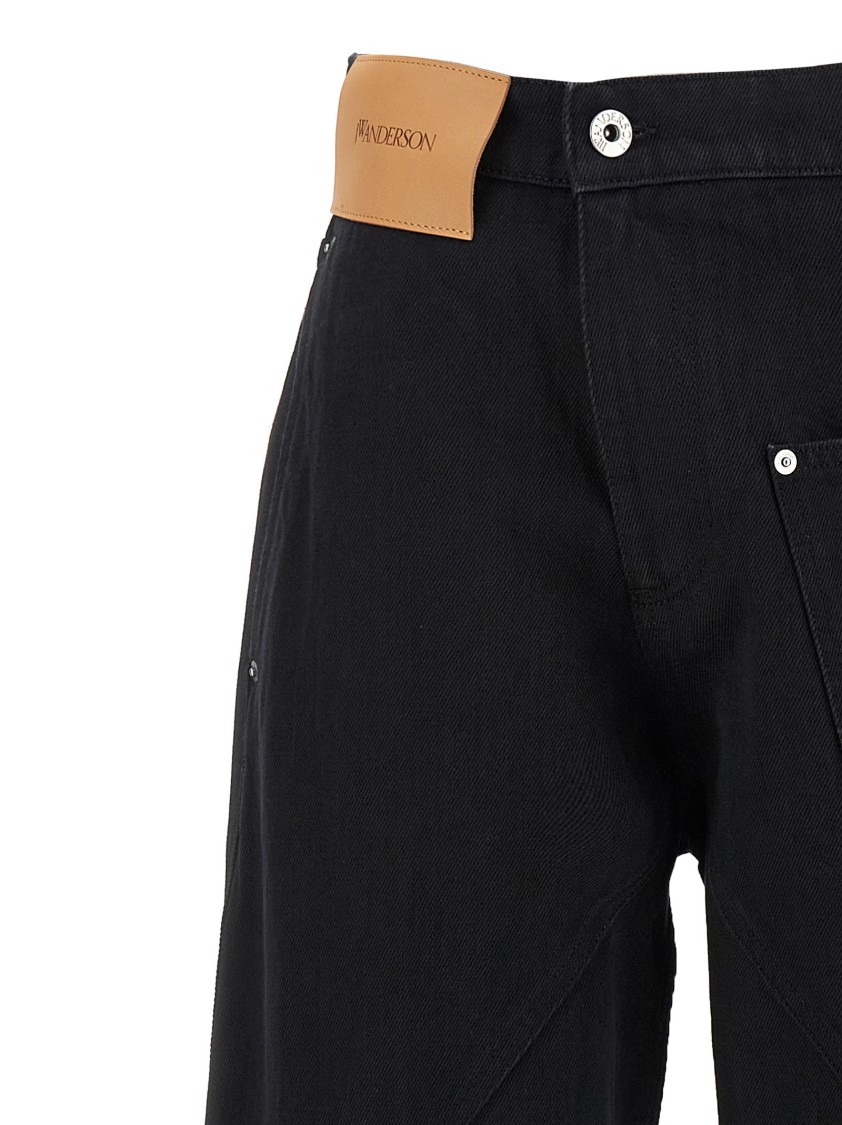 Jw Anderson J. W.anderson 'twisted Workwear' Jeans In Black