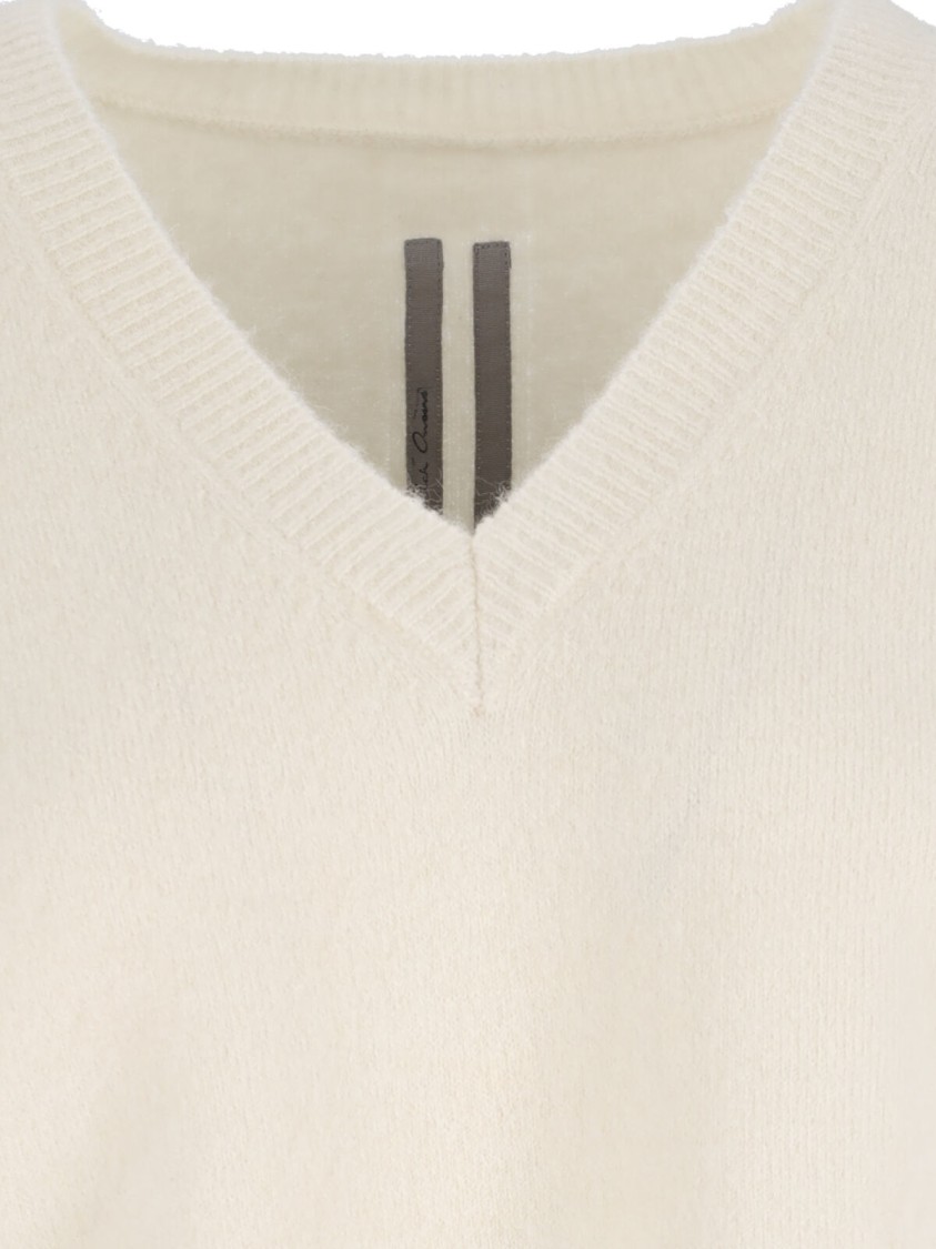 Rick Owens Alpaca And Wool Blend Sweater In Neutral