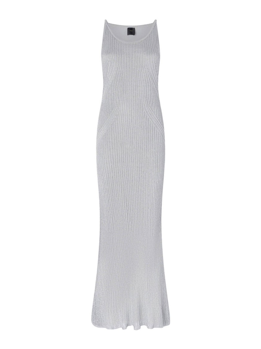 Pinko Nelson Viscose And Metallised Fibre Long Dress