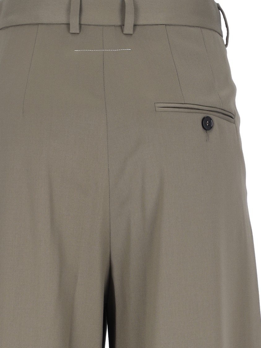 Mm6 Maison Margiela Mm6 By Maison Margiela Pleated Palazzo Pants – Green