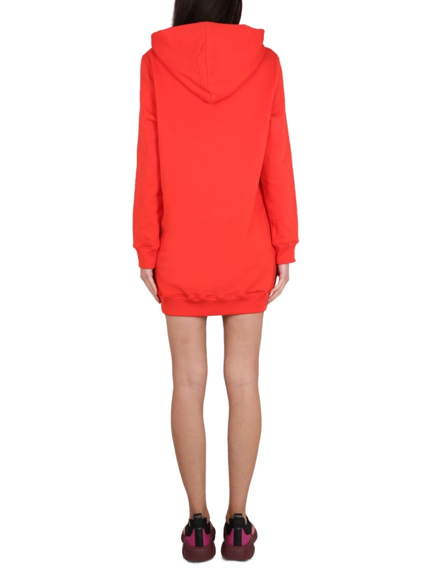 Moschino Couture Sweatshirt With Logo Print In Red