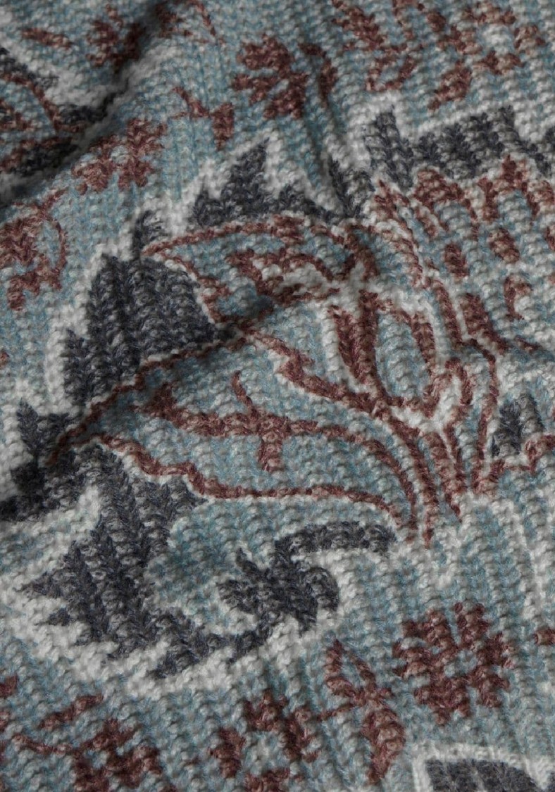 Etro Floral Knit Top With High Neck
