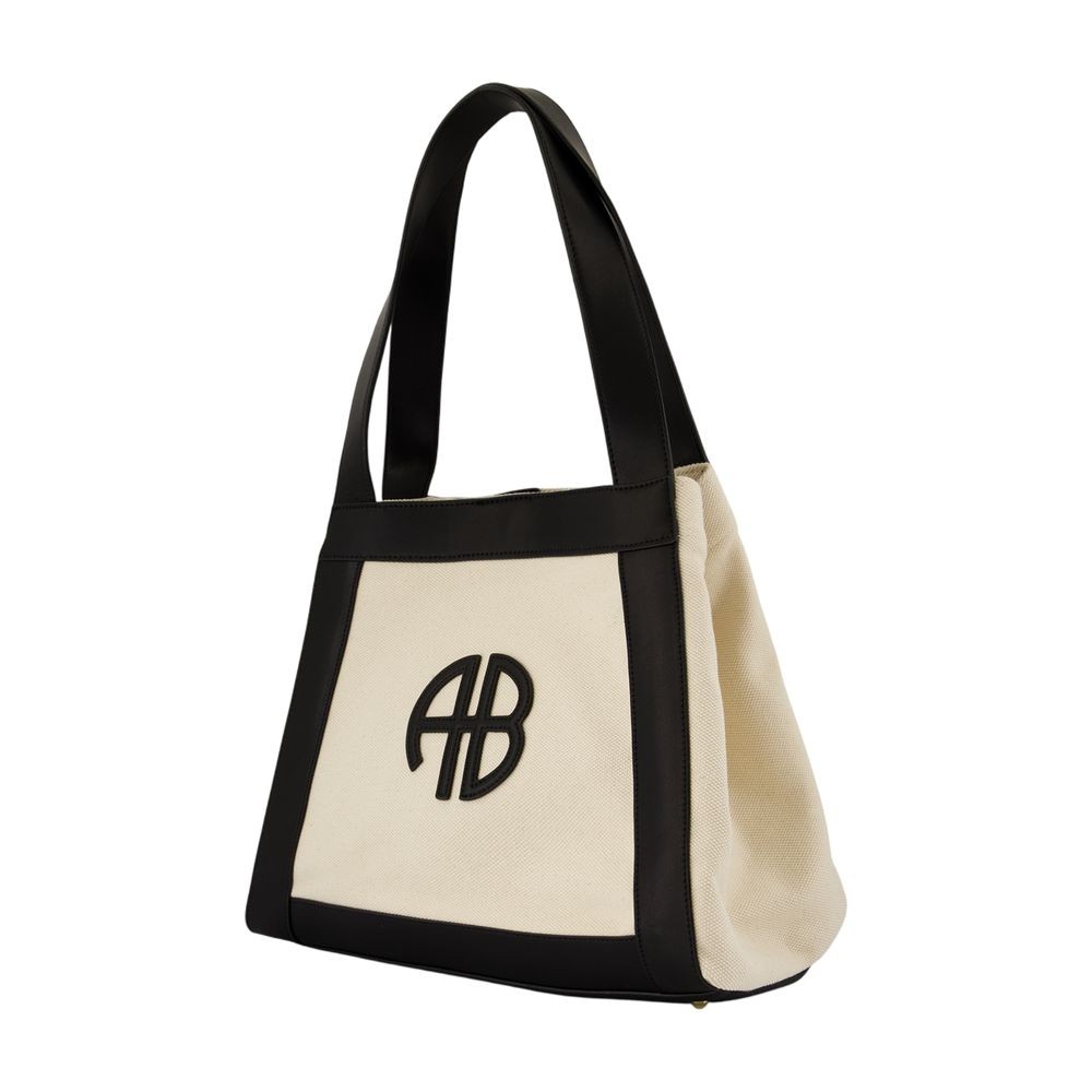 Anine Bing Cara Tote Bag - Cotton - Neutral | THE LIST Anine Bing Cara Tote Bag - Cotton - Neutral | THE LIST
