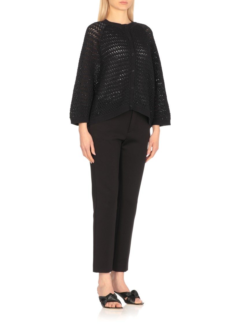Shop Fabiana Filippi Blue Cotton Sweater