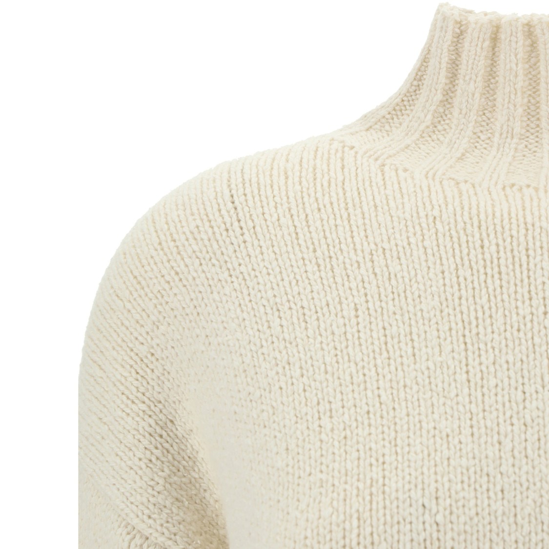 Jil Sander Wool And Silk Sweater Women In Neutrals