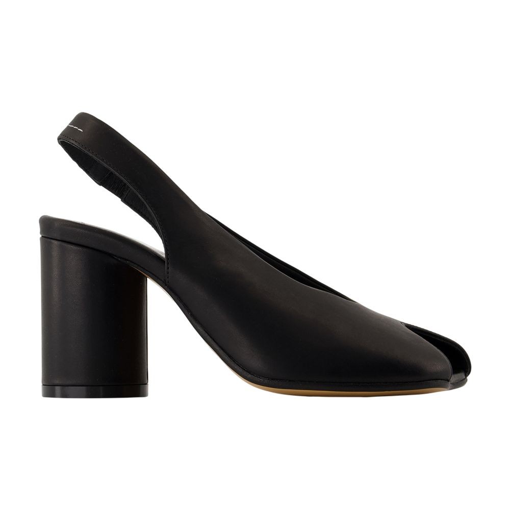 Shop Mm6 Maison Margiela Mm6 By Maison Margiela Court Shoes - Leather - Black