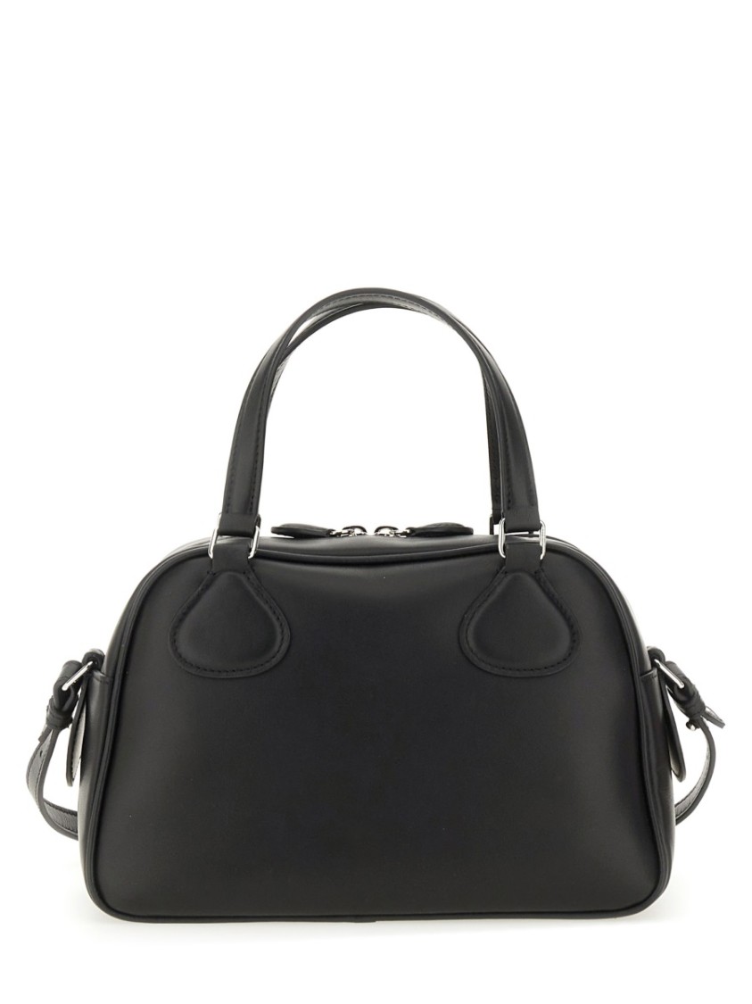 Courrèges "reedition" Bowling Bag In Black