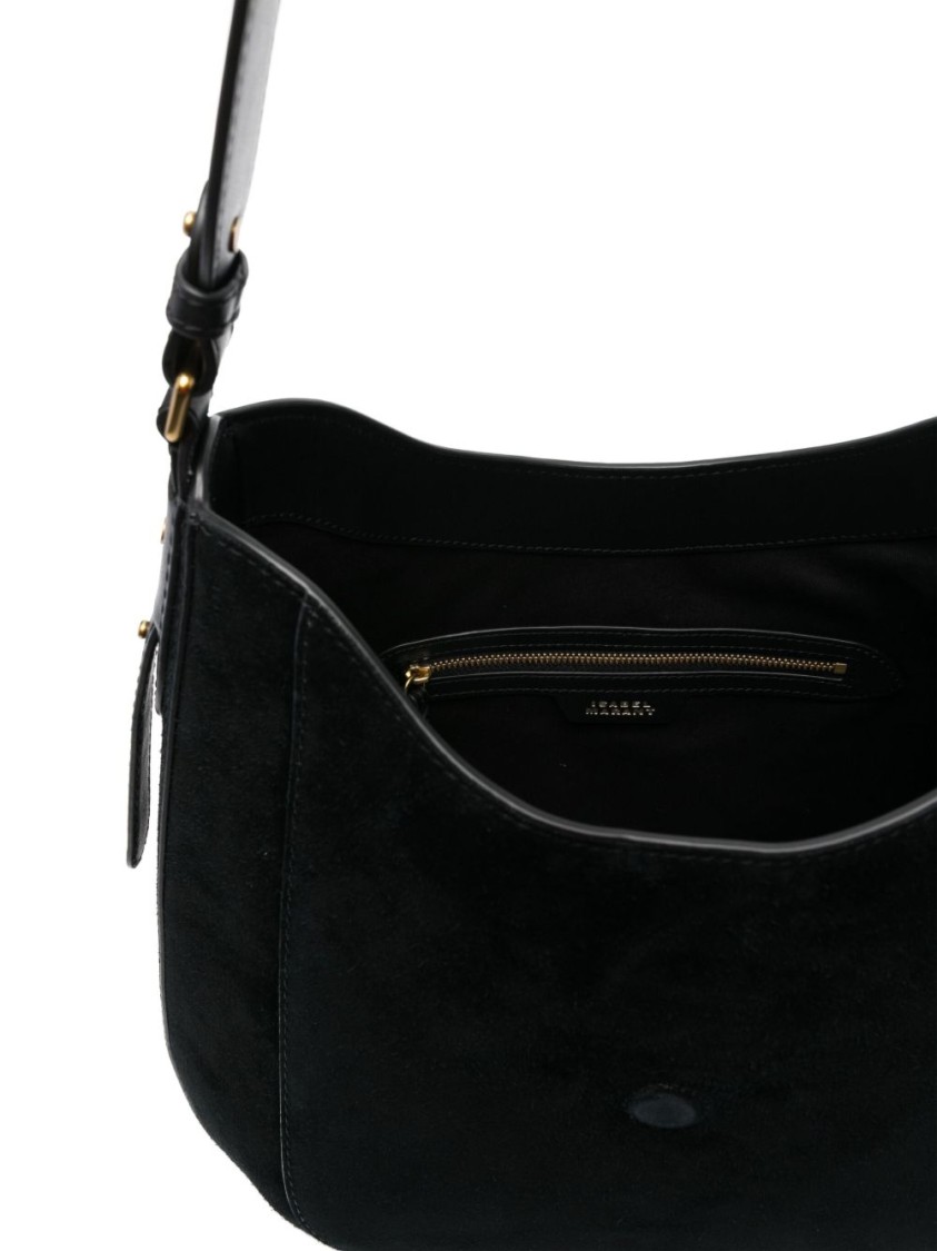 Isabel Marant Altay Hobo Bag In Sumptuous Black Suede In Black