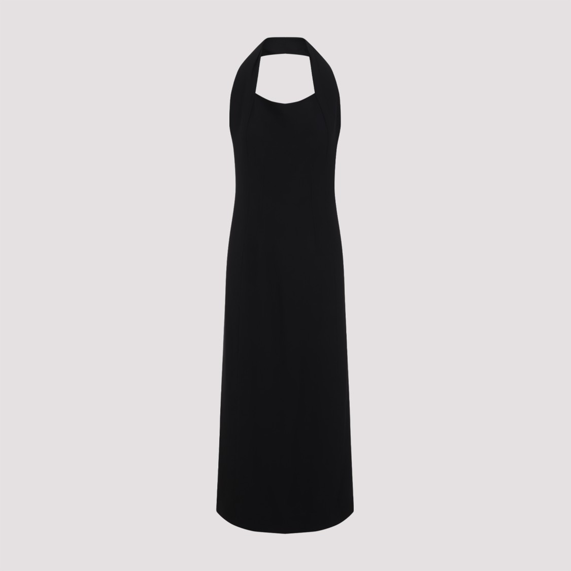 Shop Carven Halter Neck Evening Dress With Flattering Silhouette