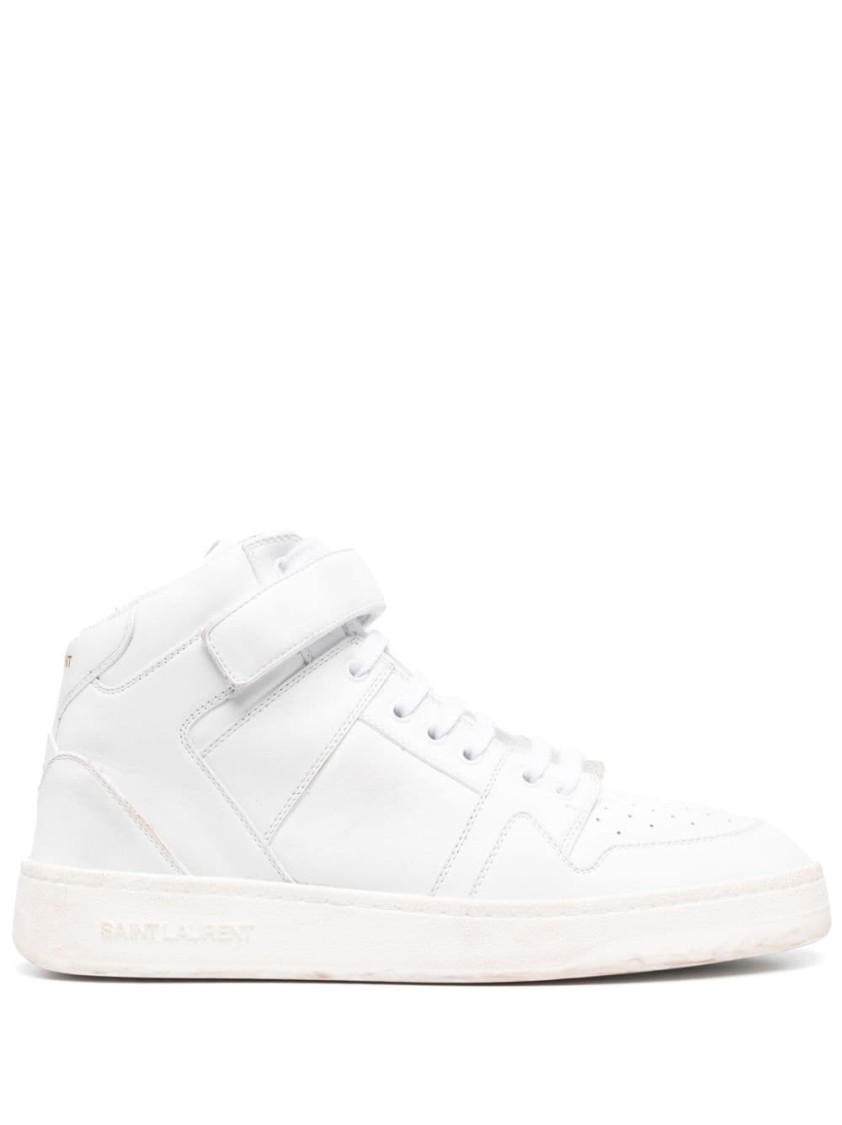Saint Laurent Men's Lax Sneakers In White