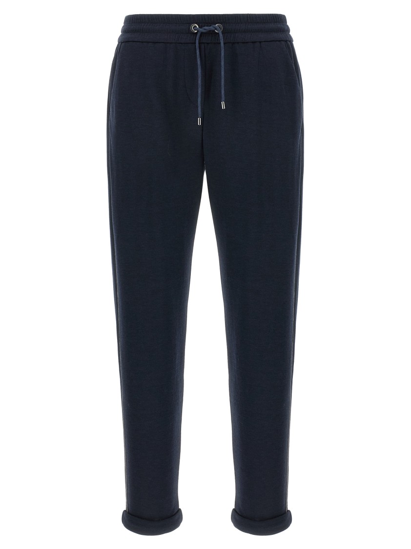 Brunello Cucinelli Joggers Featuring Elastic Waistband And Ribbed Cuffs