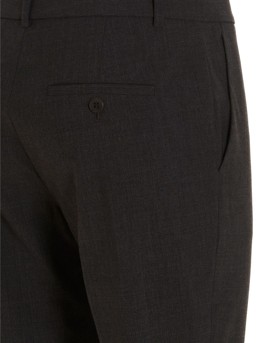 Theory Casual Pants With Waist And Loop Straps In Black