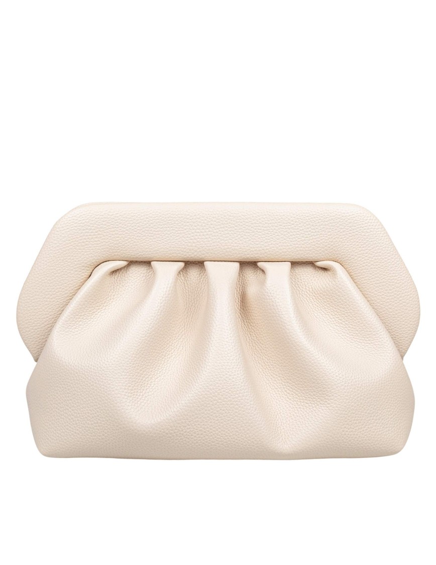 THEMOIRÈ THEMOIRÈ SHELL VEGAN FABRIC CLUTCH