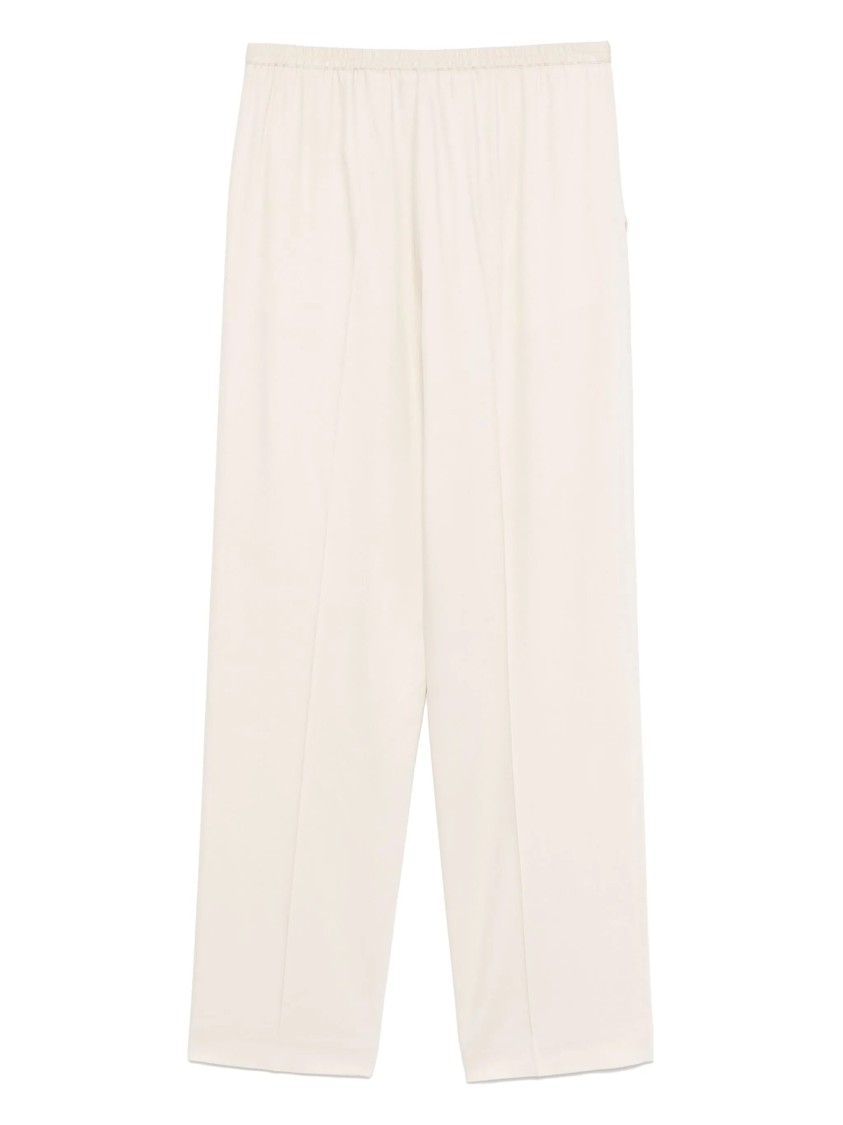 Joseph Relaxed Fit Beige Trousers With Silhouette In Neutral