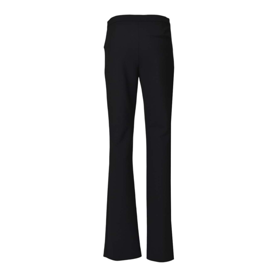 Courrèges Heritage Bootcut Trouser In Black Wool Blend In Black