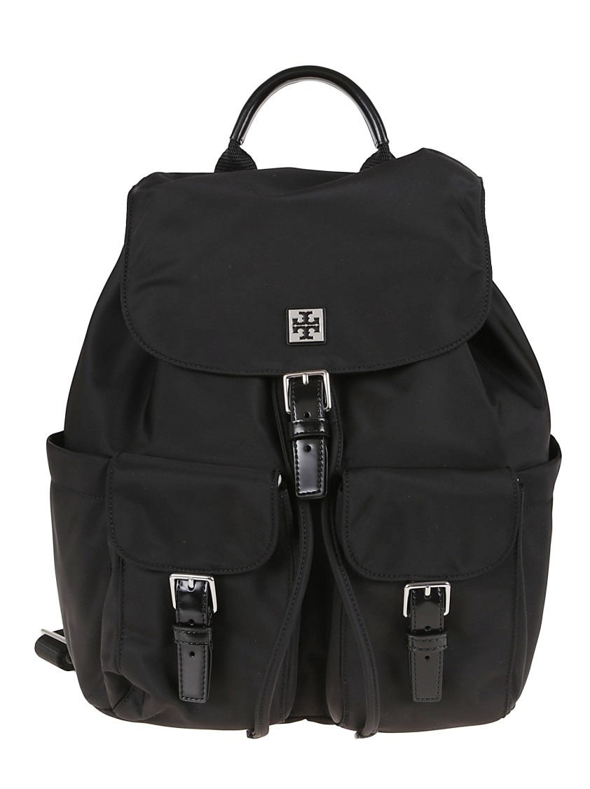 Tory Burch Virginia Eco-friendly Backpack In Black