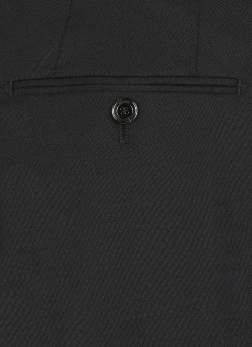 Lardini Tailored Black Wool Suit In Black
