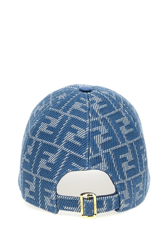 Fendi Ff Monogram Cap Hat in Blue | THE LIST