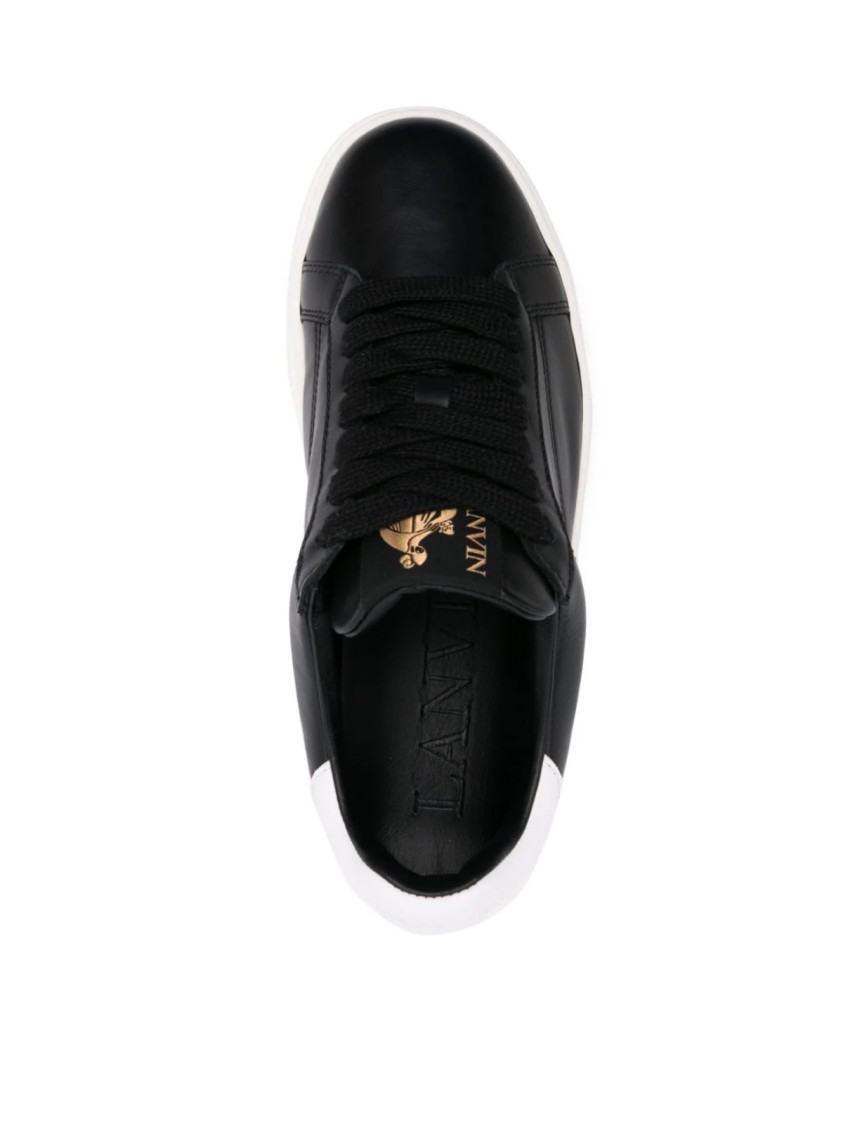 Lanvin Ddb0 Platform Sneakers In Neutral