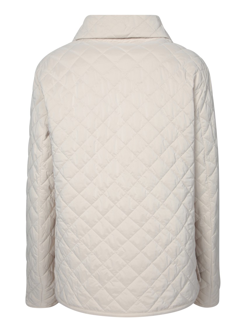 Moorer Quilted Beige Jacket With Tailored Fit In Neutrals