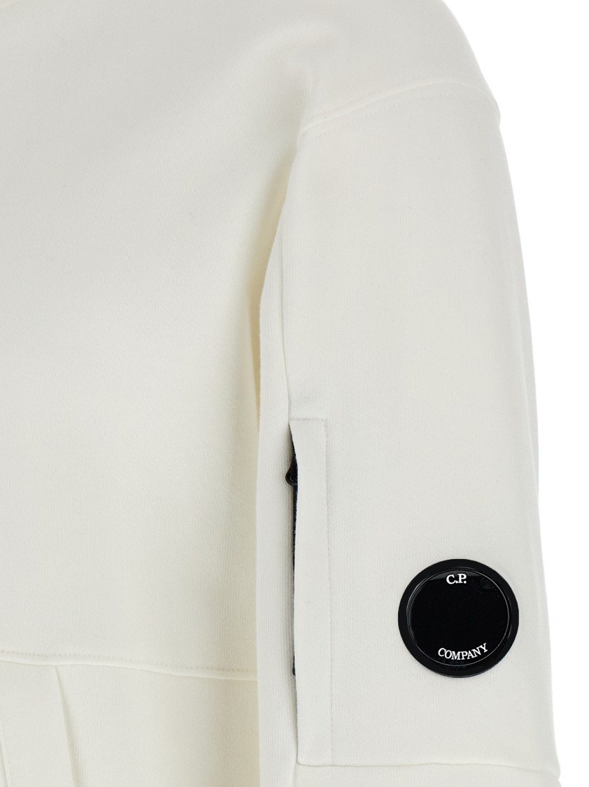 C.p. Company C. P. Company 'diagonal Raised' Hoodie In White