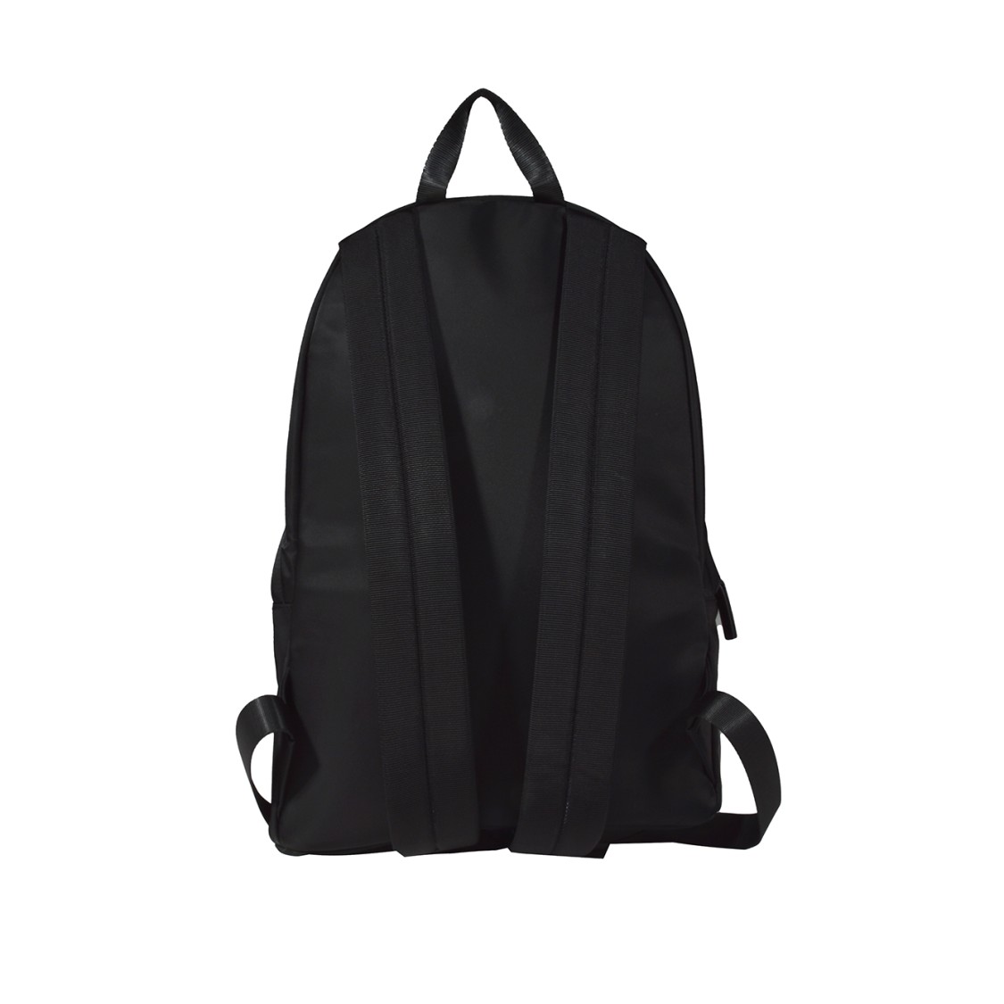Dsquared2 Glossy Black Nylon Backpack With Logo Print In Black