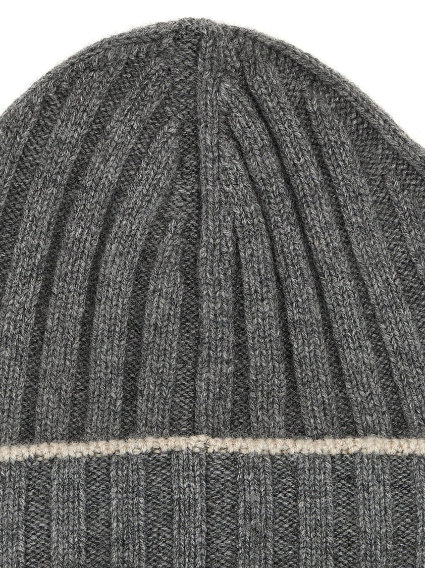 Brunello Cucinelli Beanie Featuring Contrasting Lines