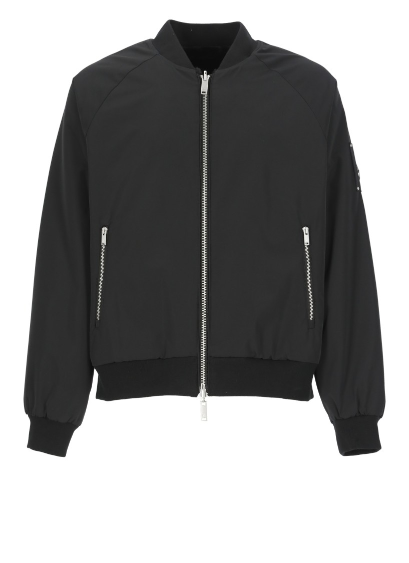 Shop Moose Knuckles Black Bunny Reversible Jacket