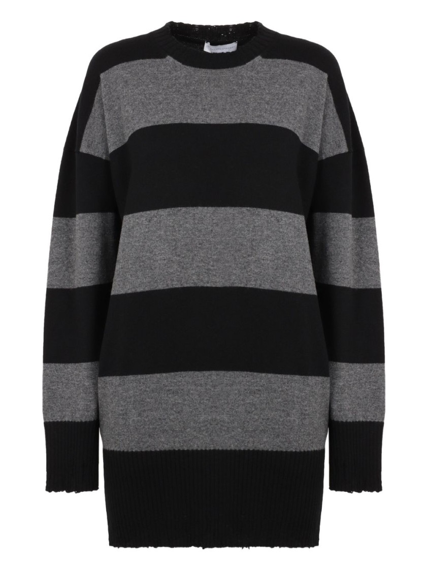 Stella Mccartney Relaxed Fit Dress With Bold Stripes In Multi