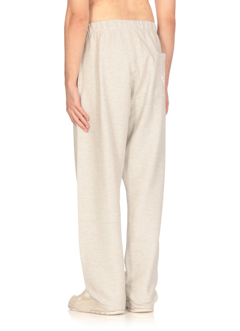 Kenzo 'dragonfly' Grey Pants With Elastic Waist And Logo Print On Side And Rear In Gray