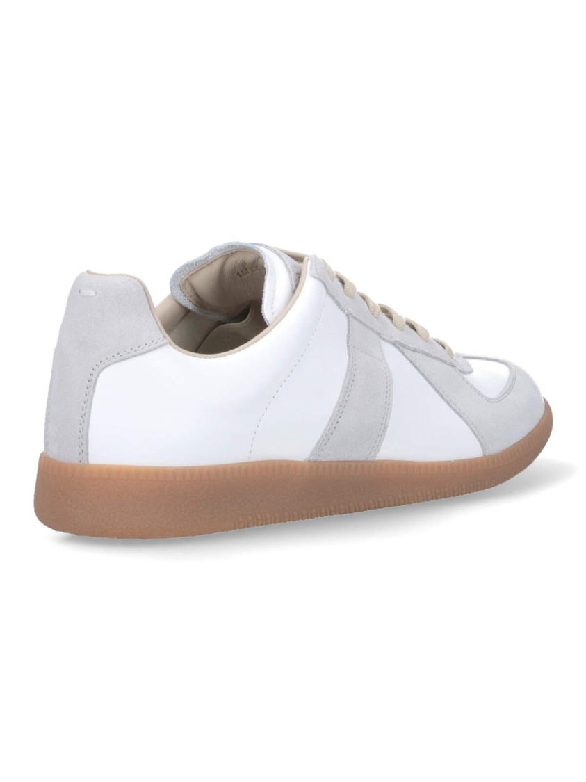 Maison Margiela Replica In Nappa Lilla Sneakers In White