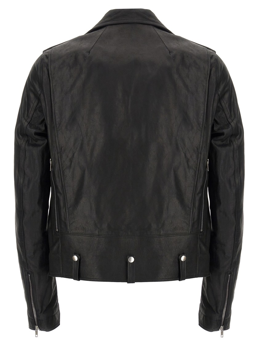 Rick Owens Bauhaus Stooges Leather Jacket In Black