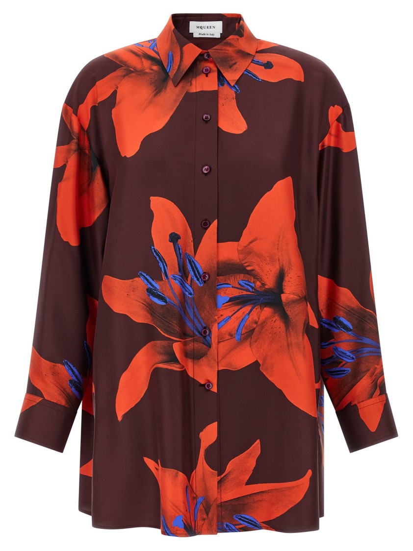 Alexander Mcqueen Mcqueen 'flame Lily' Shirt In Multi