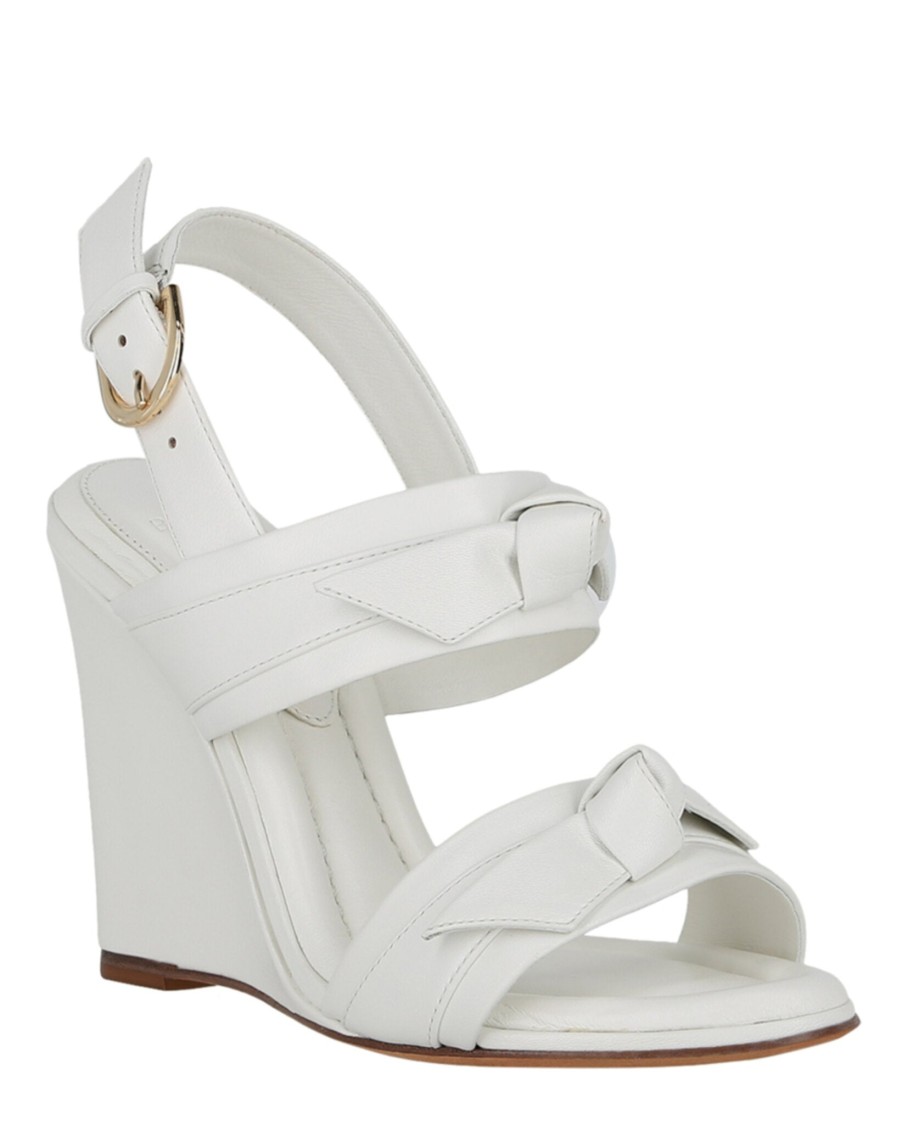 Alexandre Birman Clarita Doppia Soletta Wedges In White