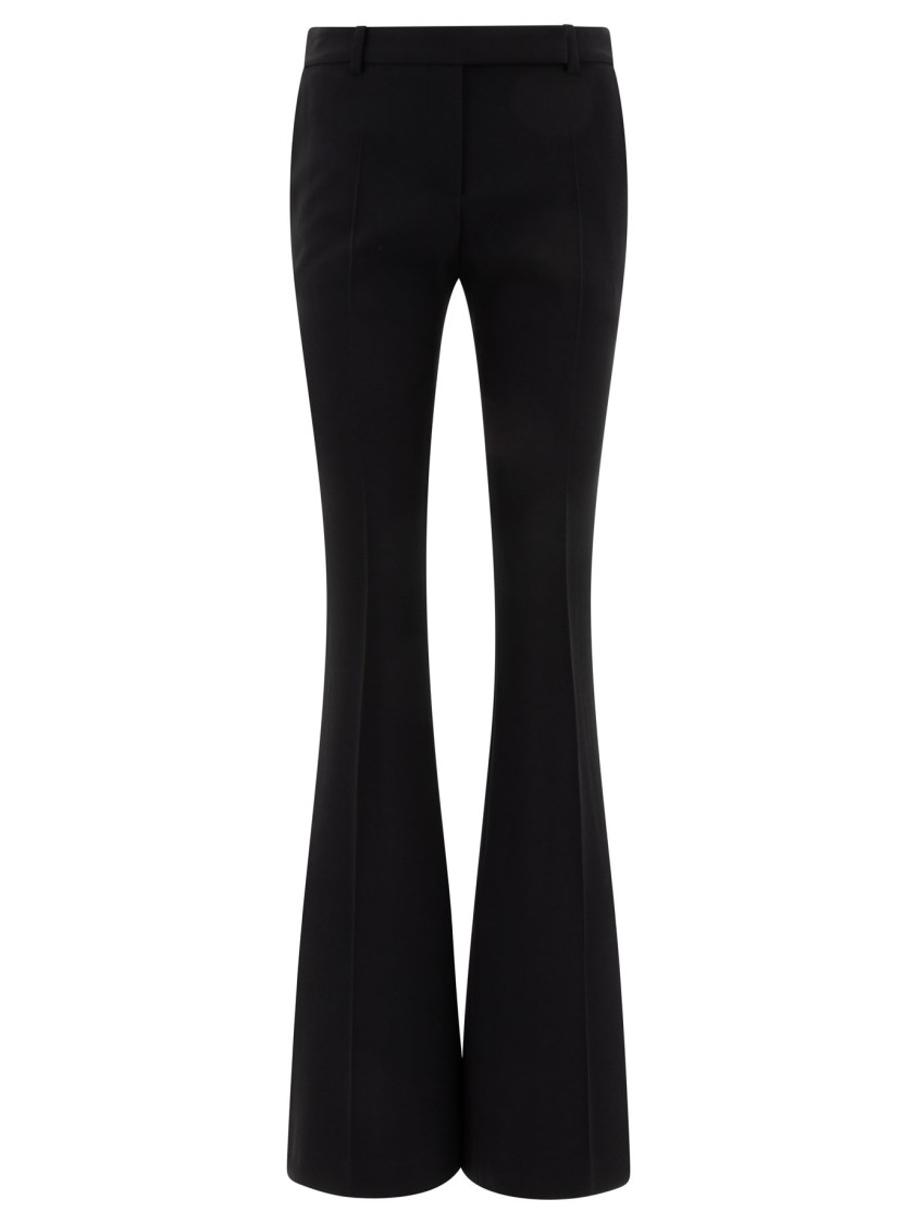 Alexander Mcqueen Bootcut Trousers In Black