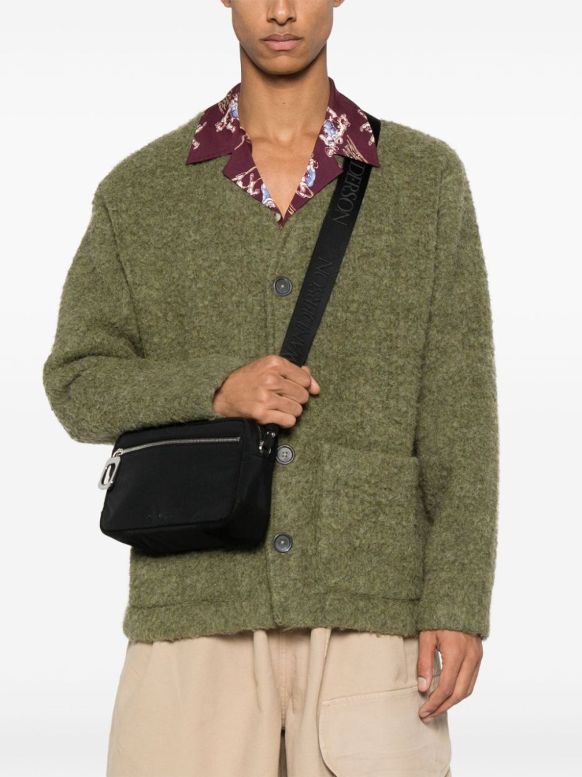 Jw Anderson J. W. Anderson Compact Rectangular Bag With Zip Closure In Black