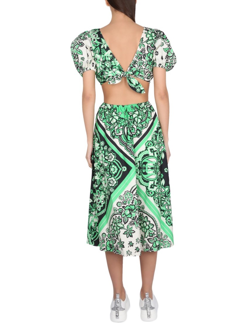 RED VALENTINO RED VALENTINO BANDANA PRINT DRESS