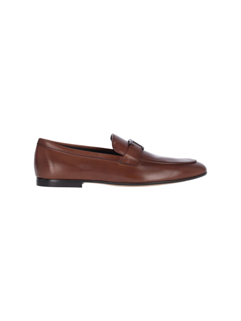 Tod's T-timeless' Brown Leather Moccasins – Brown