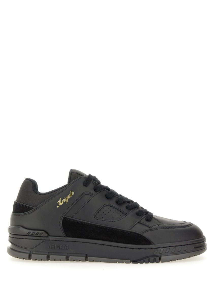 Axel Arigato Area Lo Sneakers In Black Suede And Leather In Black