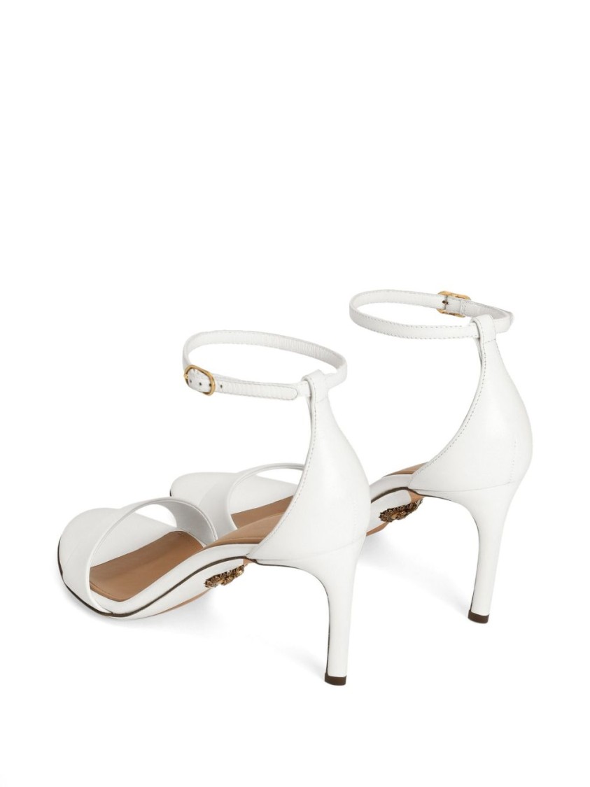 Dolce & Gabbana Leather Sandals In White