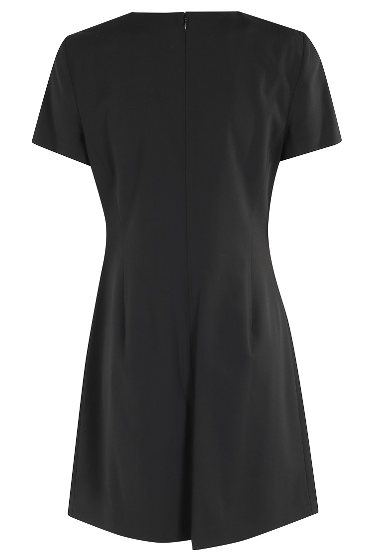 Theory Jatinn Traceable Wool Dress In Black