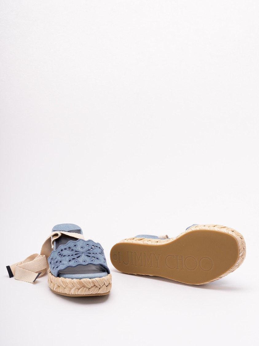 Jimmy Choo `arlee Wedge 60` In Blue