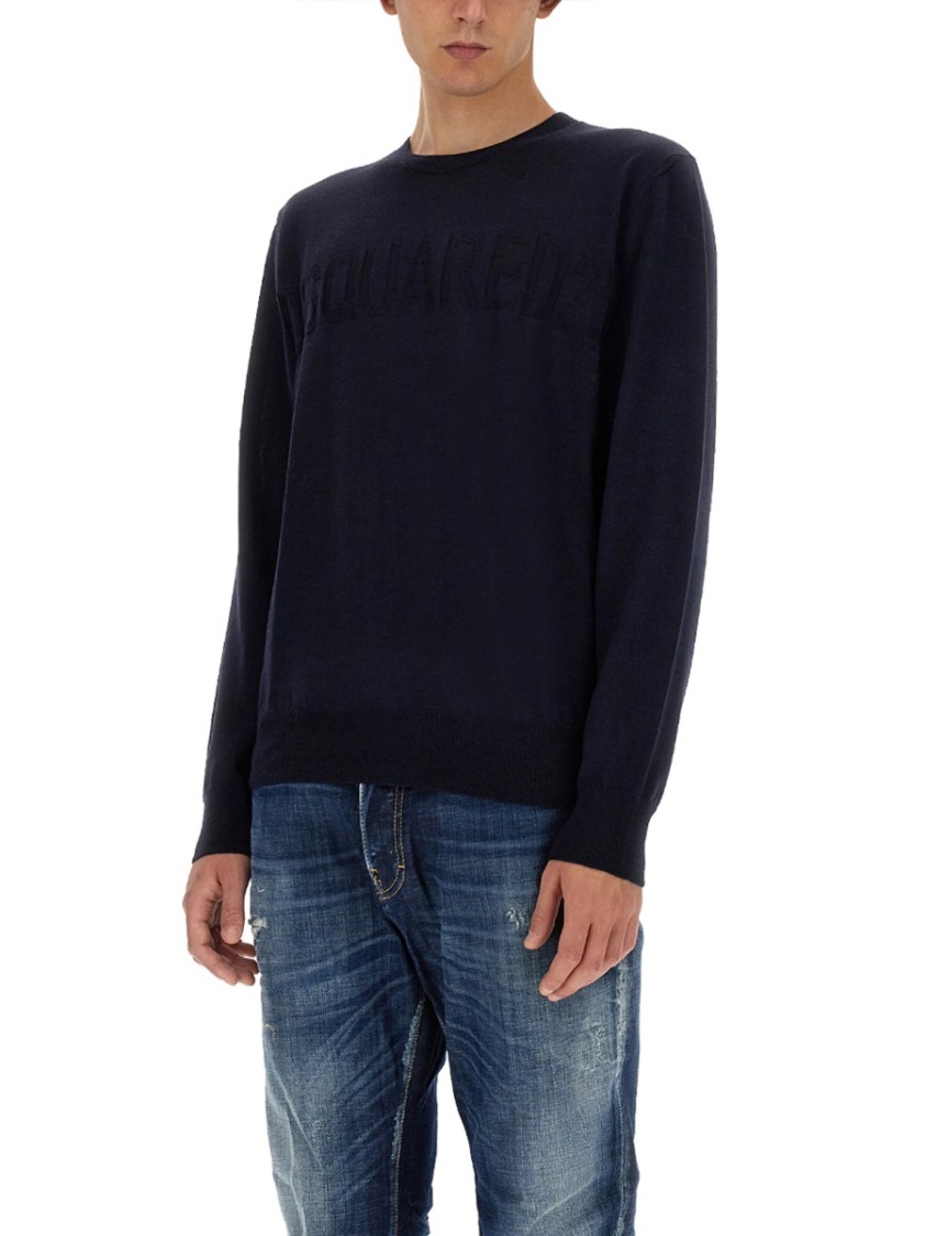 Dsquared2 Dsquared Men Wool Jersey. In Black