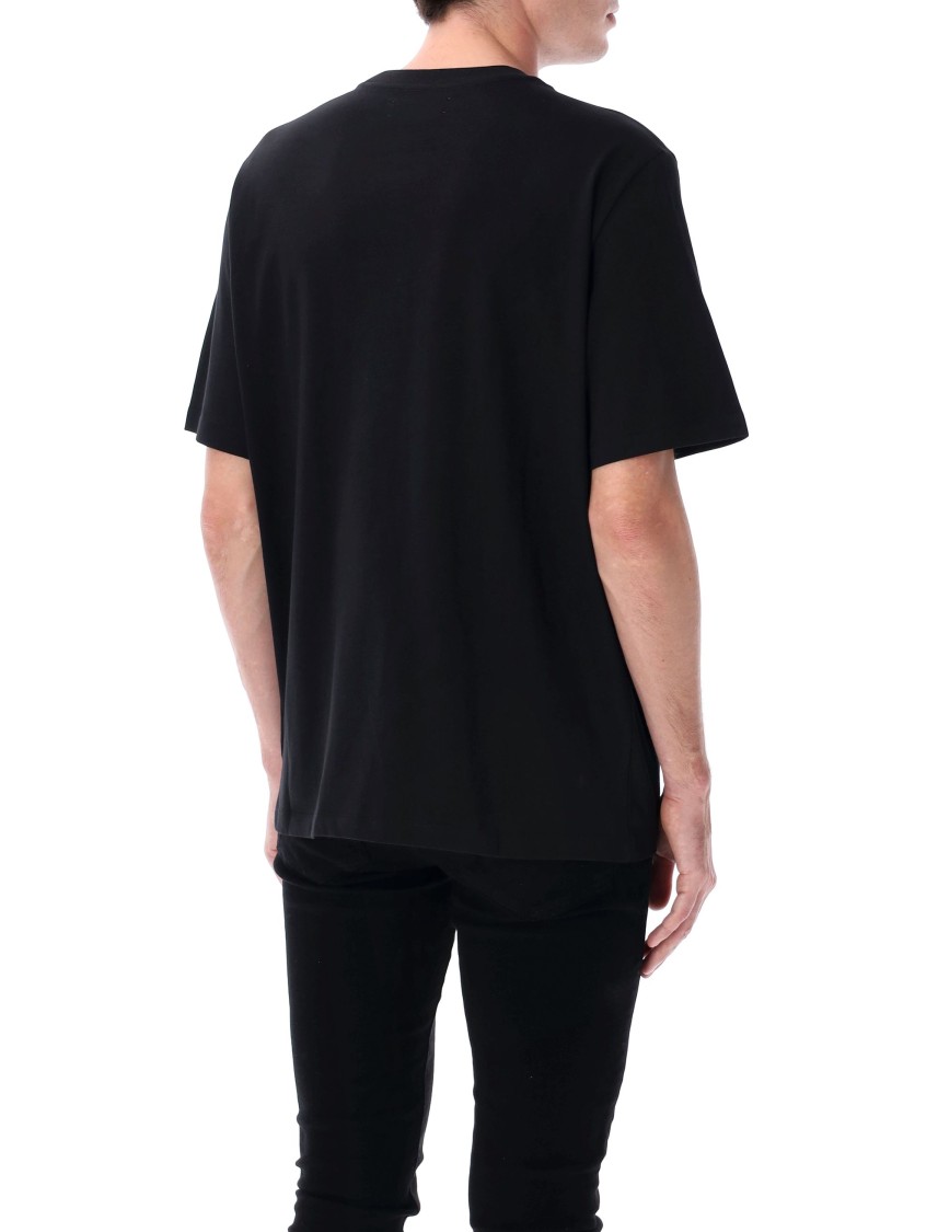 Amiri Cotton T-shirt With Front Logo Print In Black