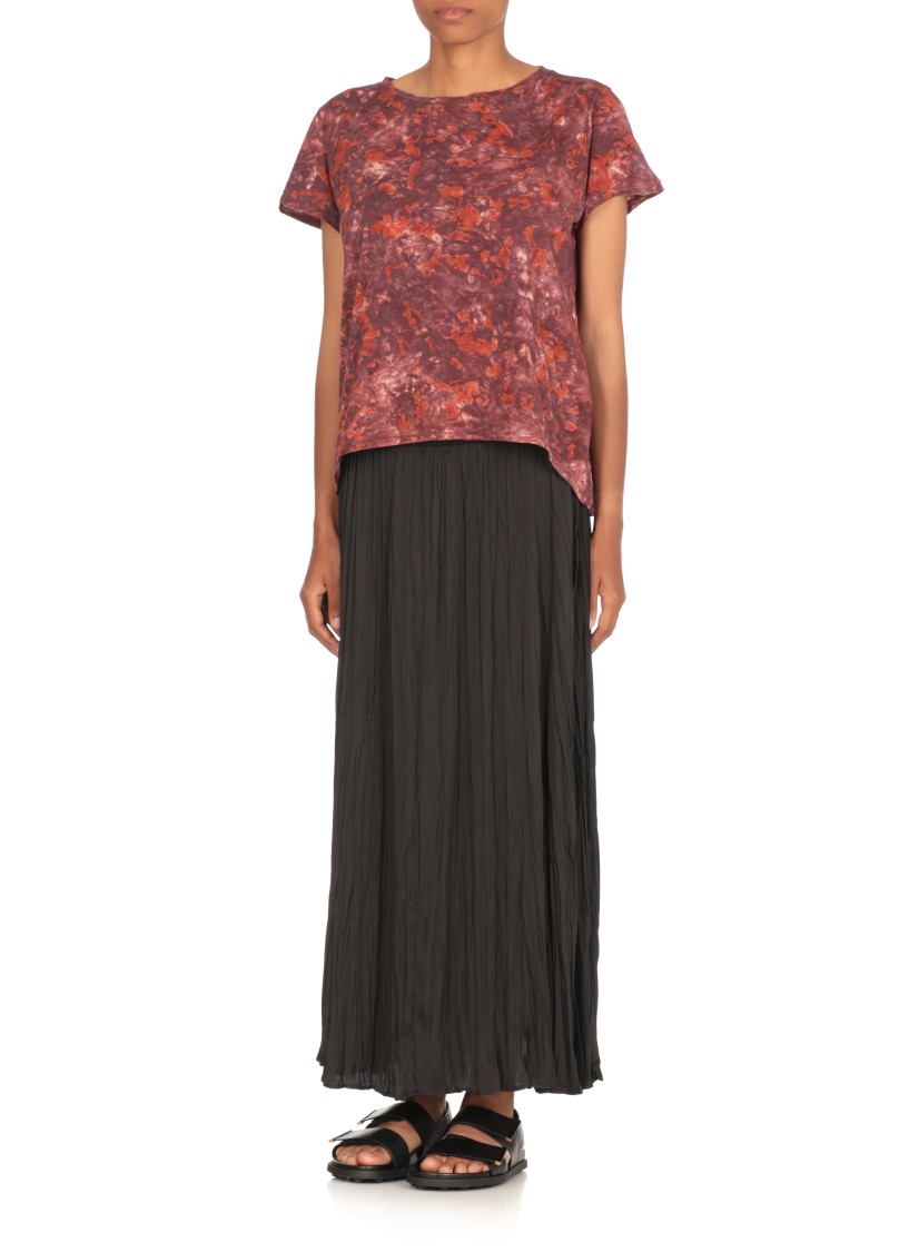 Avant Toi Purple Cotton Knit Top In Red