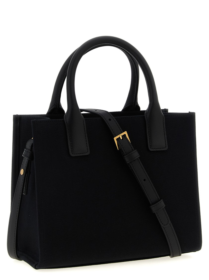 Versace 'la Medusa' Mini Shopping Bag In Black
