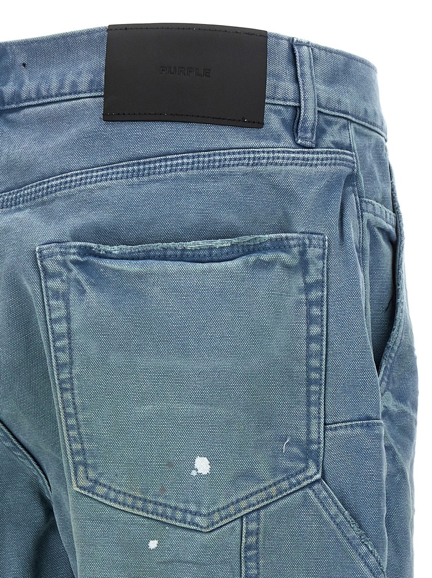 Purple P092 Copper Plate Carpenter Pants Light Blue In Blue